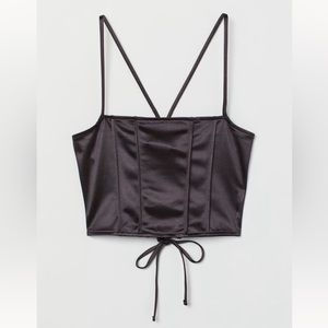 NWT H&M Corset Crop Top
